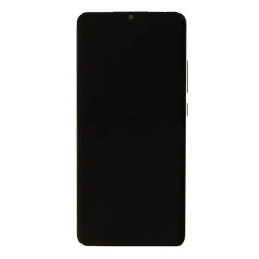 Samsung Galaxy A31 (A315F) AMOLED érintőképernyő modul, fekete, Service Pack