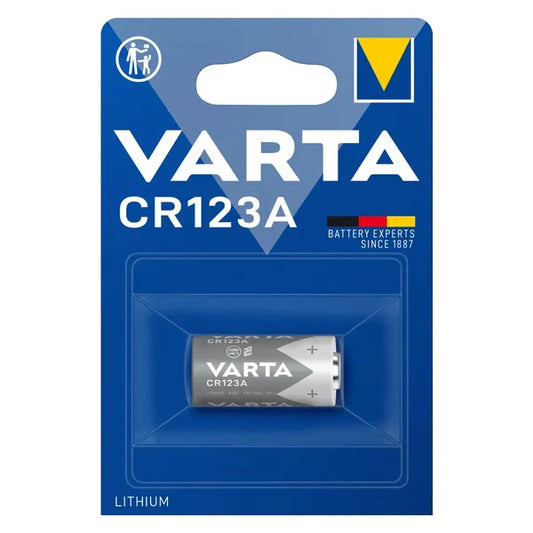 Varta CR123A lítium elem 3 V 1430 mAh, fotó- és lámpa eszközökhöz
