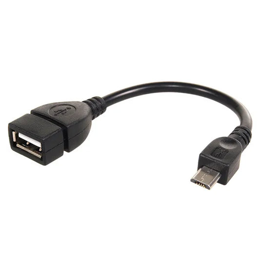 OTG adapter kábel USB-A anya–Micro USB B apa, 15 cm, USB 2.0