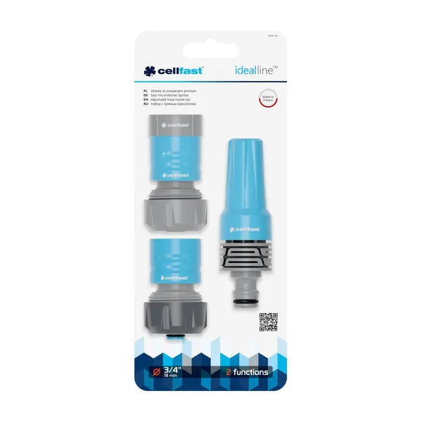 Ideal locsolókészlet 3/4 fokozatmentes sugárszabályozással