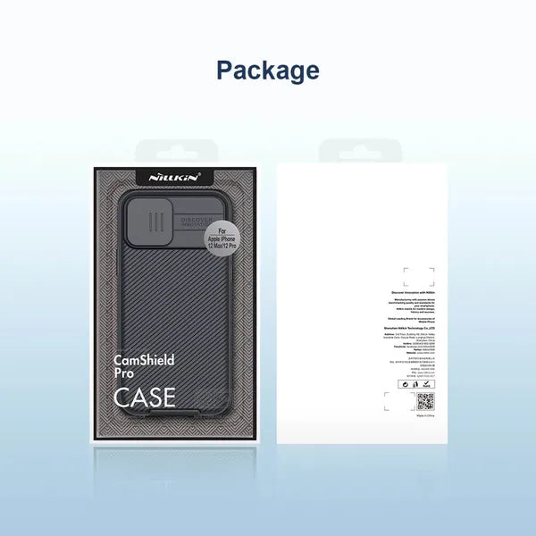 Nillkin CamShield Pro tok kamerafedéllel iPhone 12/12 Pro 6,1″ fekete