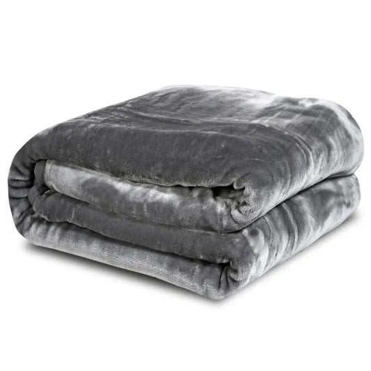 Szürke antiallergén pléd 160×200 cm, vastag 570 g/m² poliészter