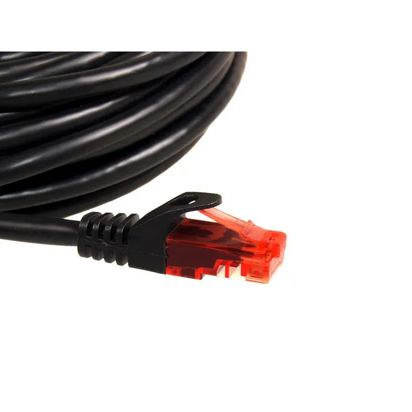 Maclean UTP patchkábel Cat6, 20 m, fekete, RJ45–RJ45