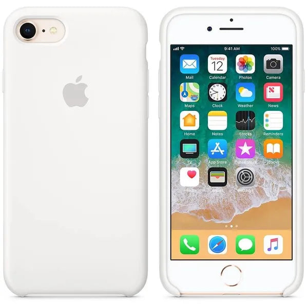 Apple szilikon ütésálló tok iPhone 7/8/SE (2020) – fehér