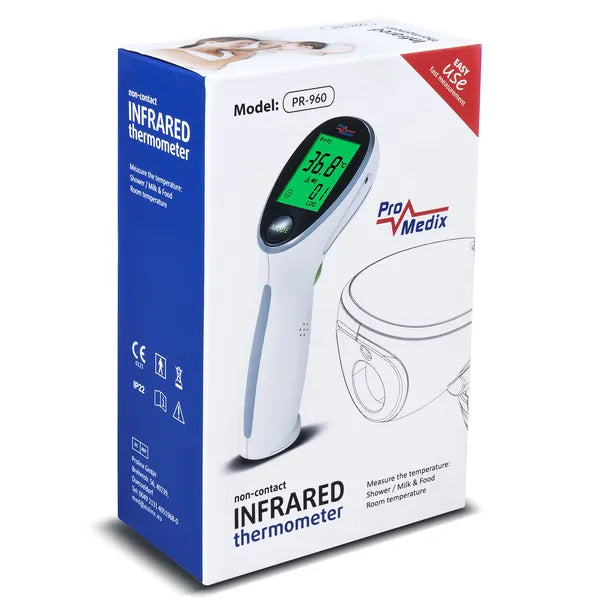 Promedix PR-960 érintésmentes infravörös lázmérő, 0–100 °C, 1 s