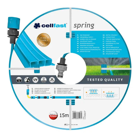 Cellfast Spring 15 m háromcsatornás öntöző tömlő 1/2″