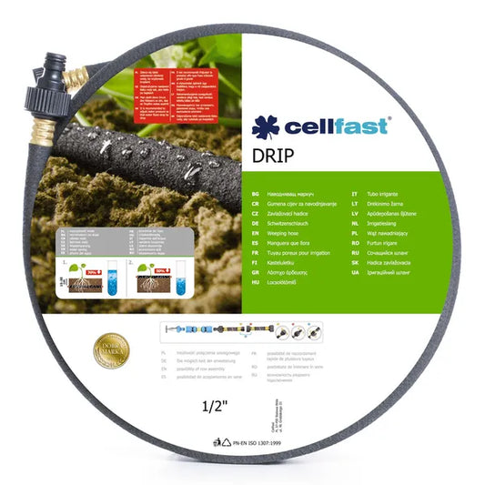 Cellfast csepegtető tömlő 1/2″, 22,5 m, víztakarékos öntözés