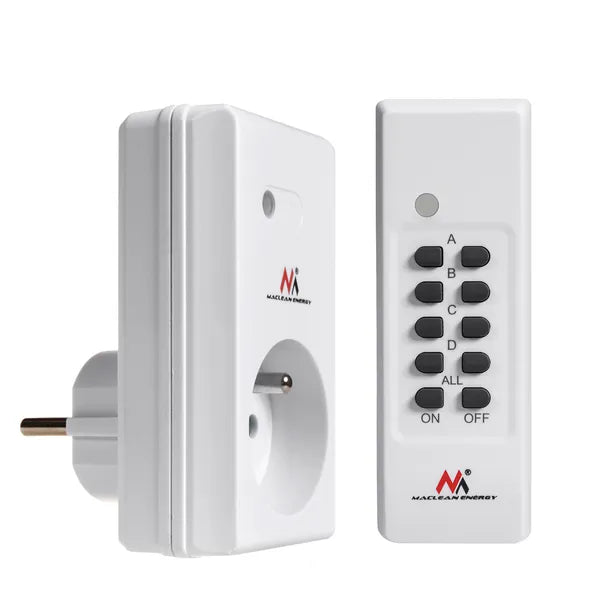 Távirányítós, programozható aljzat 230V/3600W, 30 m – Maclean MCE151