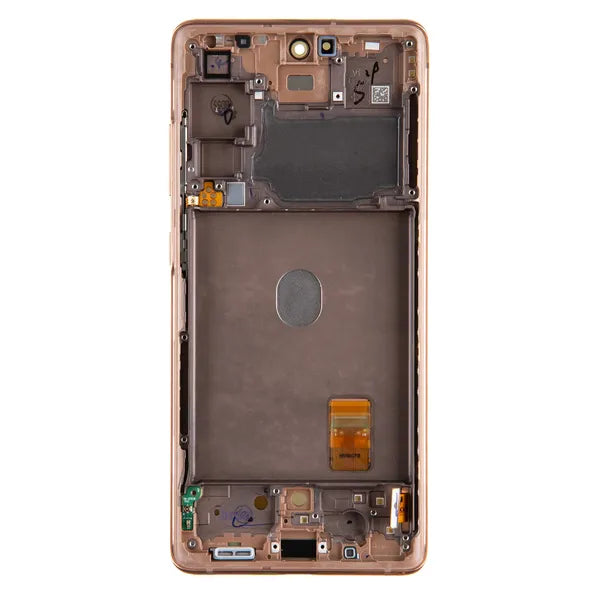 Samsung Galaxy S20 FE 5G G781 Service Pack kijelző modul – Cloud Orange