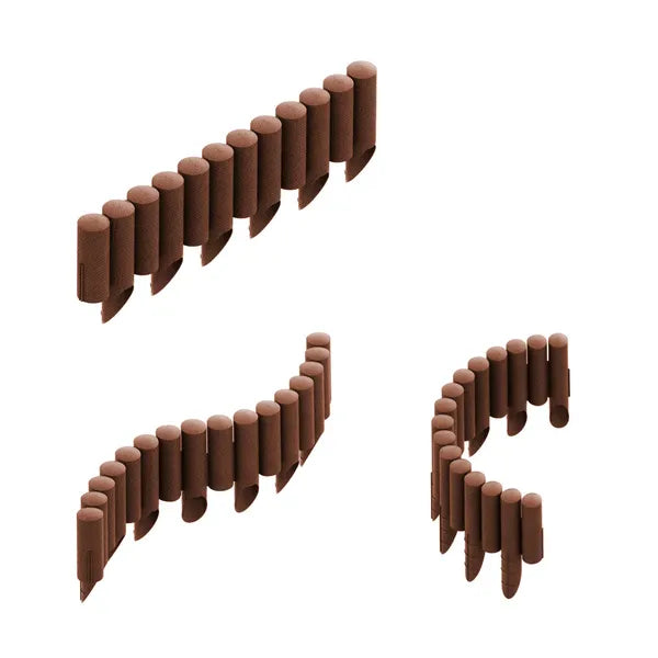 Cellfast Standard 4 műanyag kerti paliszád szegély 25,5 cm 2,3 m barna