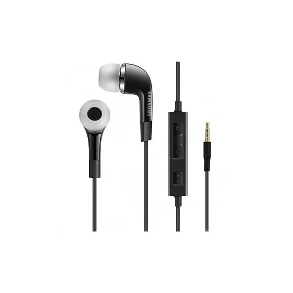 Samsung kompatibilis sztereó headset hangerőszabályzóval, fekete, bulk