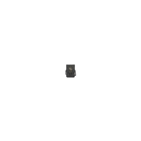 Guess 4G fém logós szürke PU bőr telefon táska, vállpánttal 175×117 mm