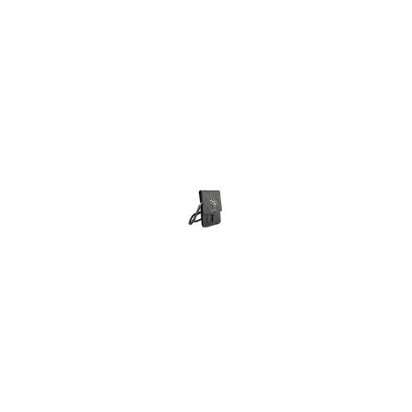 Guess 4G fém logós szürke PU bőr telefon táska, vállpánttal 175×117 mm
