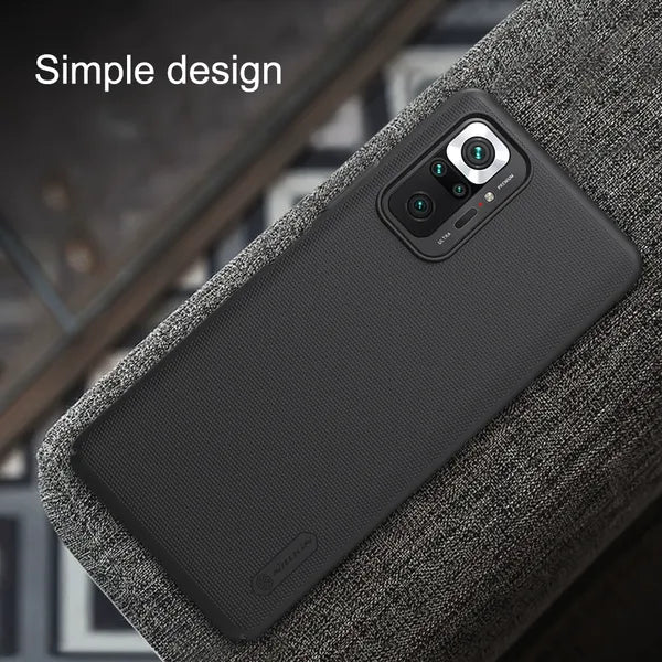 Nillkin Super Frosted fekete hátlap Xiaomi Redmi Note 10 Pro és Pro Max