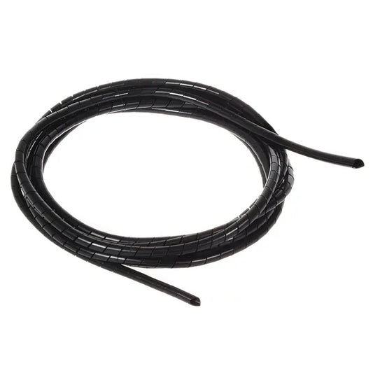 Fekete spirál kábelrendező 3m, 5-6mm, rugalmas pp