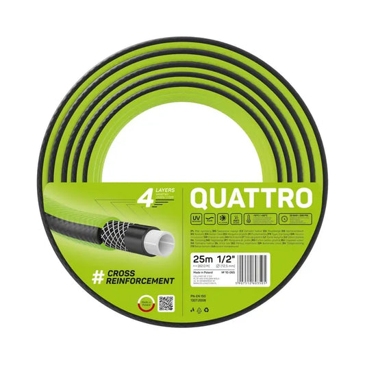 Quattro kerti tömlő 1/2 25m 4 rétegű