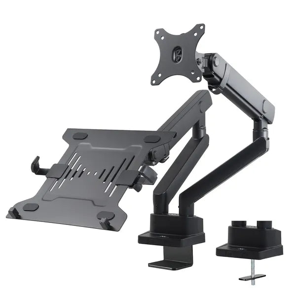 Dupla asztali monitor- és laptopállvány, VESA 75/100, 17–32", 2×8 kg