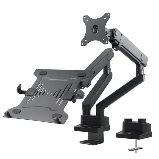 Dupla asztali monitor- és laptopállvány, VESA 75/100, 17–32", 2×8 kg