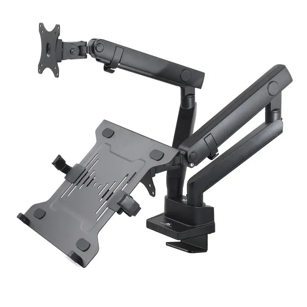 Dupla asztali monitor- és laptopállvány, VESA 75/100, 17–32", 2×8 kg