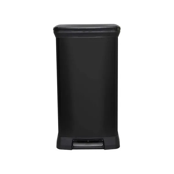 Curver deco bin 50l fekete pedálos szemetes