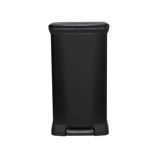 Curver deco bin 50l fekete pedálos szemetes