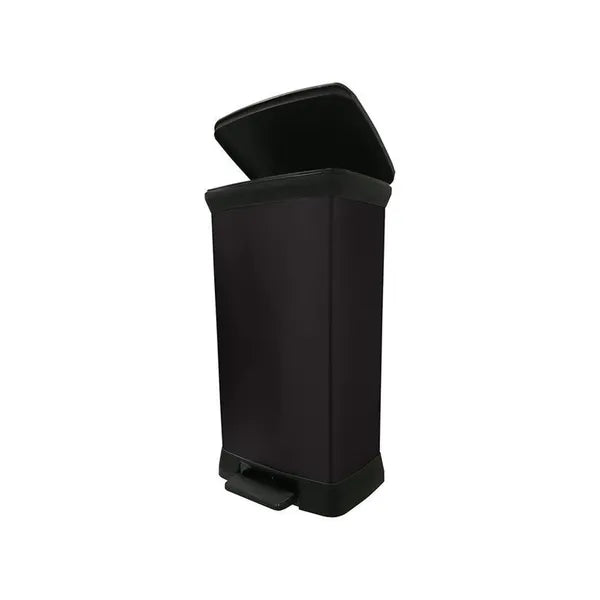 Curver deco bin 50l fekete pedálos szemetes