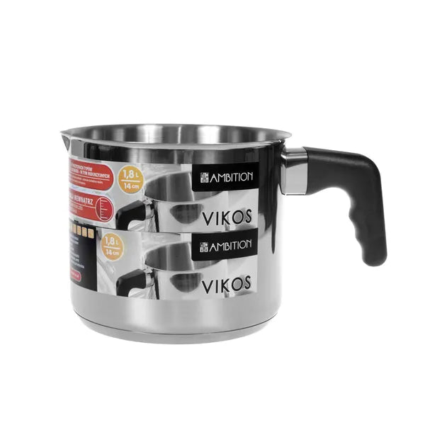 Ambition Vikos tejforraló edény 1,8 l, rozsdamentes acél, indukciós