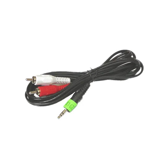Sztereó audio kábel 3,5 mm jack – 2× RCA, 1,8 m