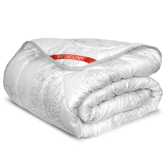 Antiallergén négyévszakos mikroszálas paplan 200x220 cm, virágmintás