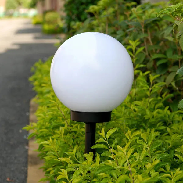 Szolár kerti gömb lámpa 15x15x48cm színes led ip44