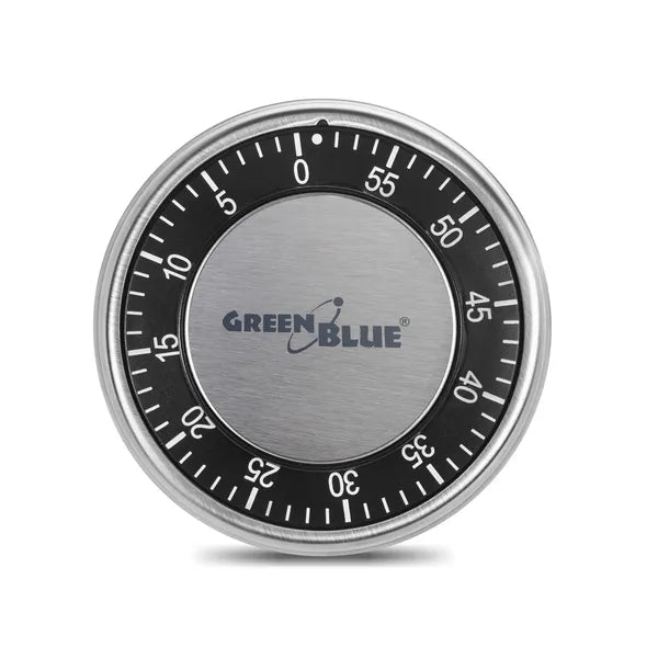GreenBlue GB152 mechanikus mágneses konyhai időzítő, 60 perc, széfzár design