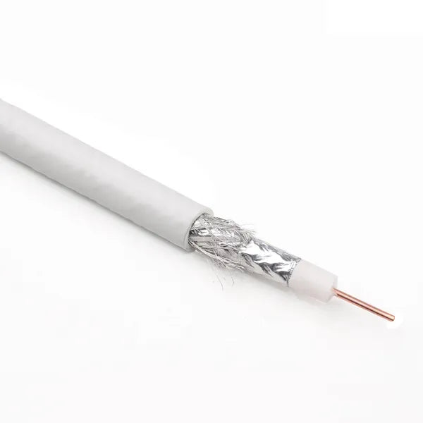 Koaxiális kábel RG6 1.0 CCS, 100 m, 75 Ohm, dupla árnyékolás SAT/TV