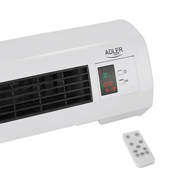 Adler AD 7714 kerámia légfüggöny, 1000/2000 W, falra szerelhető