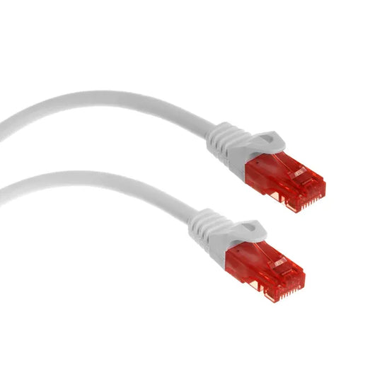UTP patch kábel Cat6, 3 m, fehér, RJ45–RJ45 csatlakozó