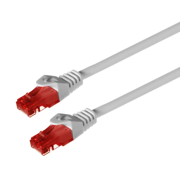 UTP patch kábel Cat6, 3 m, fehér, RJ45–RJ45 csatlakozó