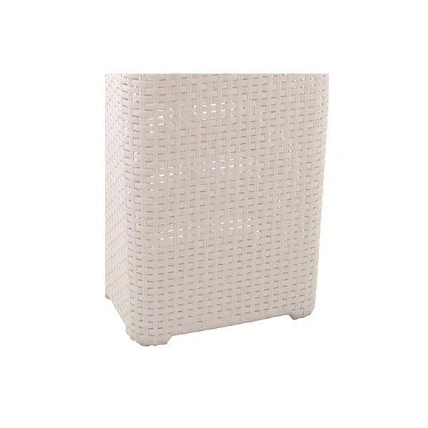 Curver Natural Style krém 40 L szennyeskosár, szellőző rattan hatással