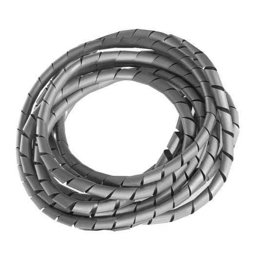 Spirál kábelrendező burkolat, 3 m, 5–6 mm, ezüst