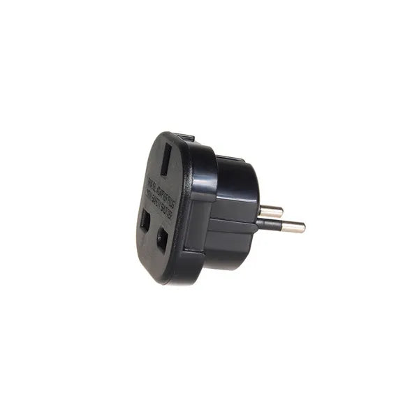 Fekete földelt UK-EU hálózati adapter, 240 V 10-16 A, gyermekvédelemmel