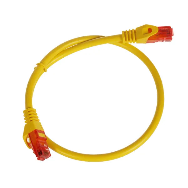Maclean CAT6 UTP patchkábel RJ45-RJ45 0,5 m sárga