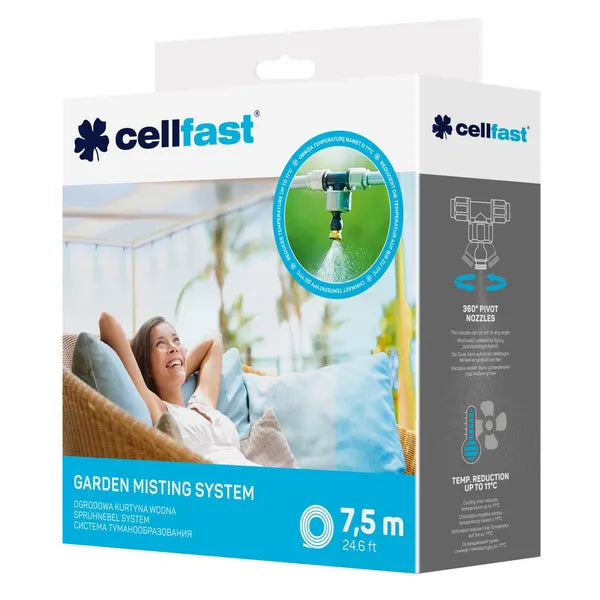 Cellfast vízpermet függöny szett 7,5 m, 4 fúvóka, G3/4 csatlakozó