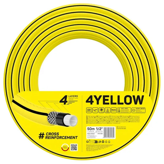 4yellow kerti tömlő 50m, uv és algaálló, 20 bar