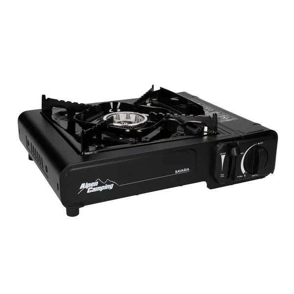 Alpen Camping Bavaria hordozható kemping gázfőző, 2,0 kW, bután, 146 g/h