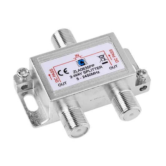 F-sat antennajel elosztó 2 kimenettel, 5–2450 MHz