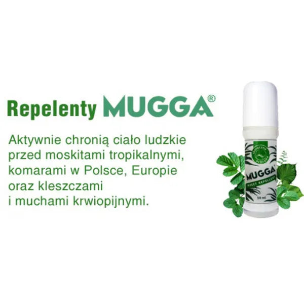 Mugga szúnyog- és kullancsriasztó roll-on, 20% DEET, 50 ml