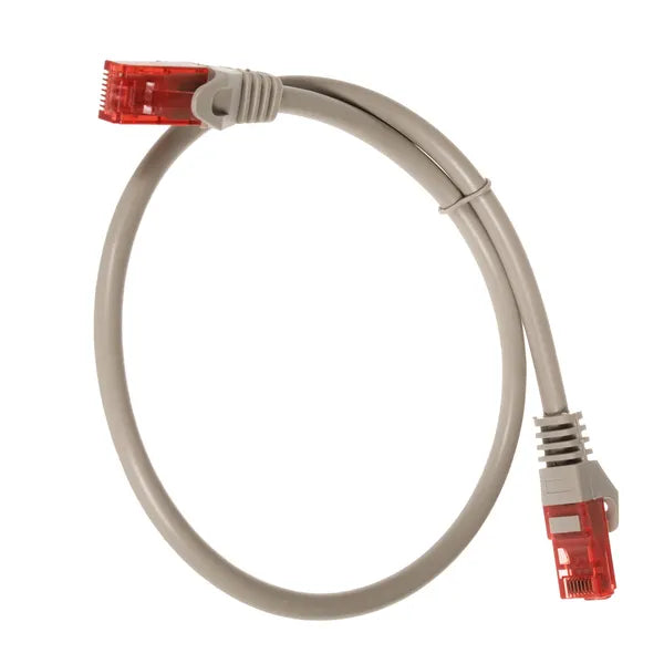 Cat6 UTP patch kábel RJ45-RJ45, 0,5 m, szürke