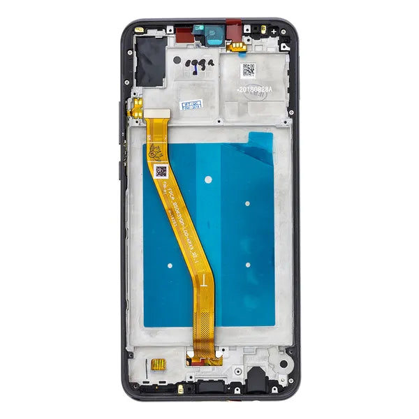 Huawei Nova 3 fekete LCD érintőkijelző modul kerettel