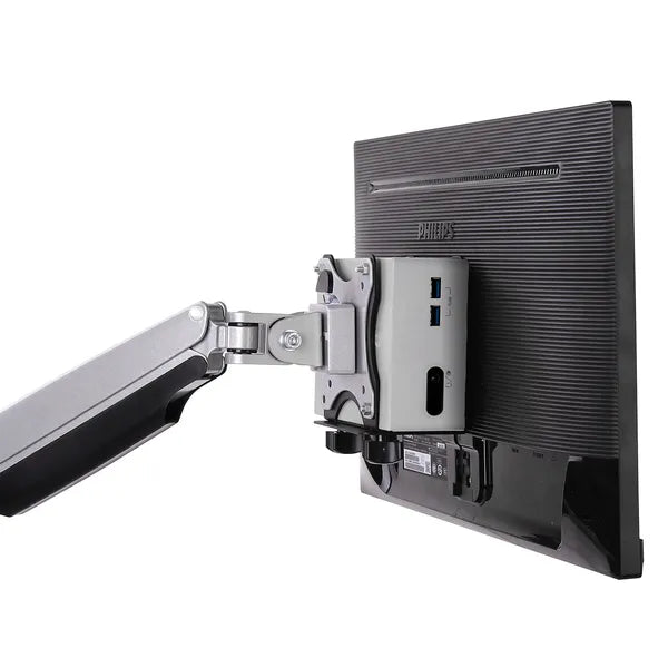 Univerzális mini PC tartó, VESA 50–100, 5 kg teherbírás, fekete