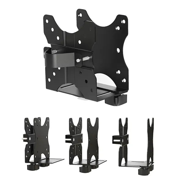 Univerzális mini PC tartó, VESA 50–100, 5 kg teherbírás, fekete