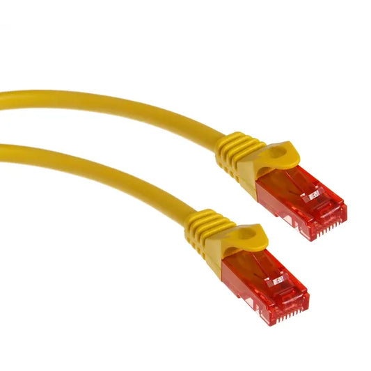 RJ45 Cat6 UTP patchkábel 1 m sárga PVC