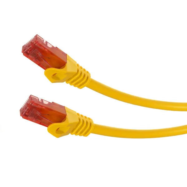RJ45 Cat6 UTP patchkábel 1 m sárga PVC